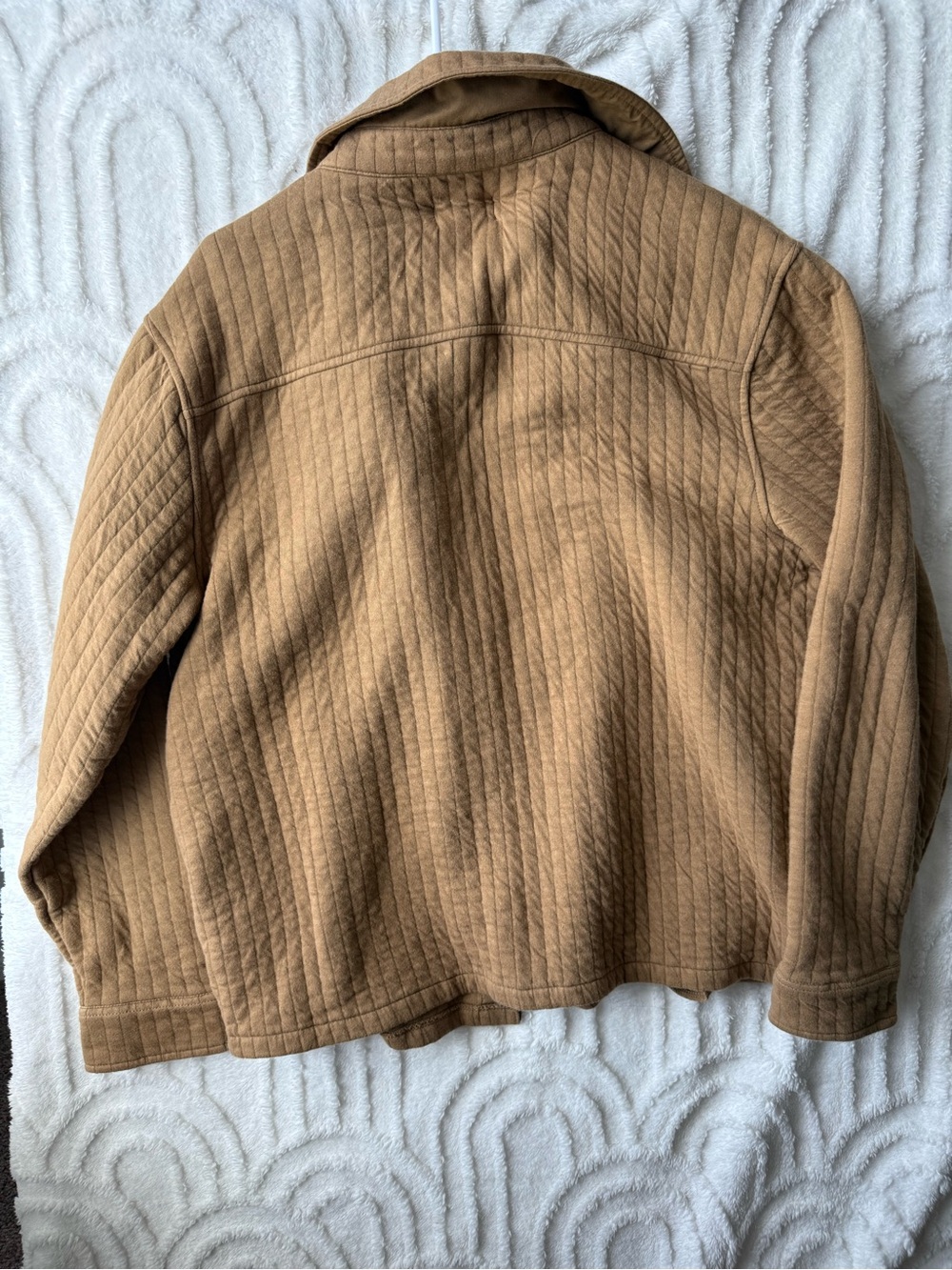 Goodfellow & Co Quilted Chest-Pocket Shirt Jacket in Camel - Picture 2 of 6